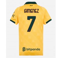 AC Milan Santiago Gimenez #7 Koszulka Trzecia damskie 2025-26 Krótki Rękaw